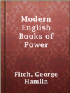 Imagen de portada para Modern English Books of Power